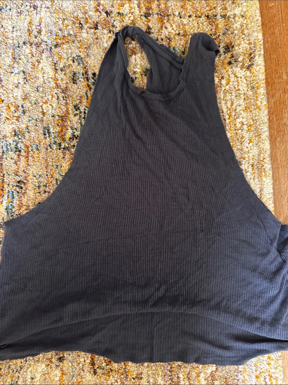 Ali Women’s Grey Sleeveless Thermal Muscle Tank Top